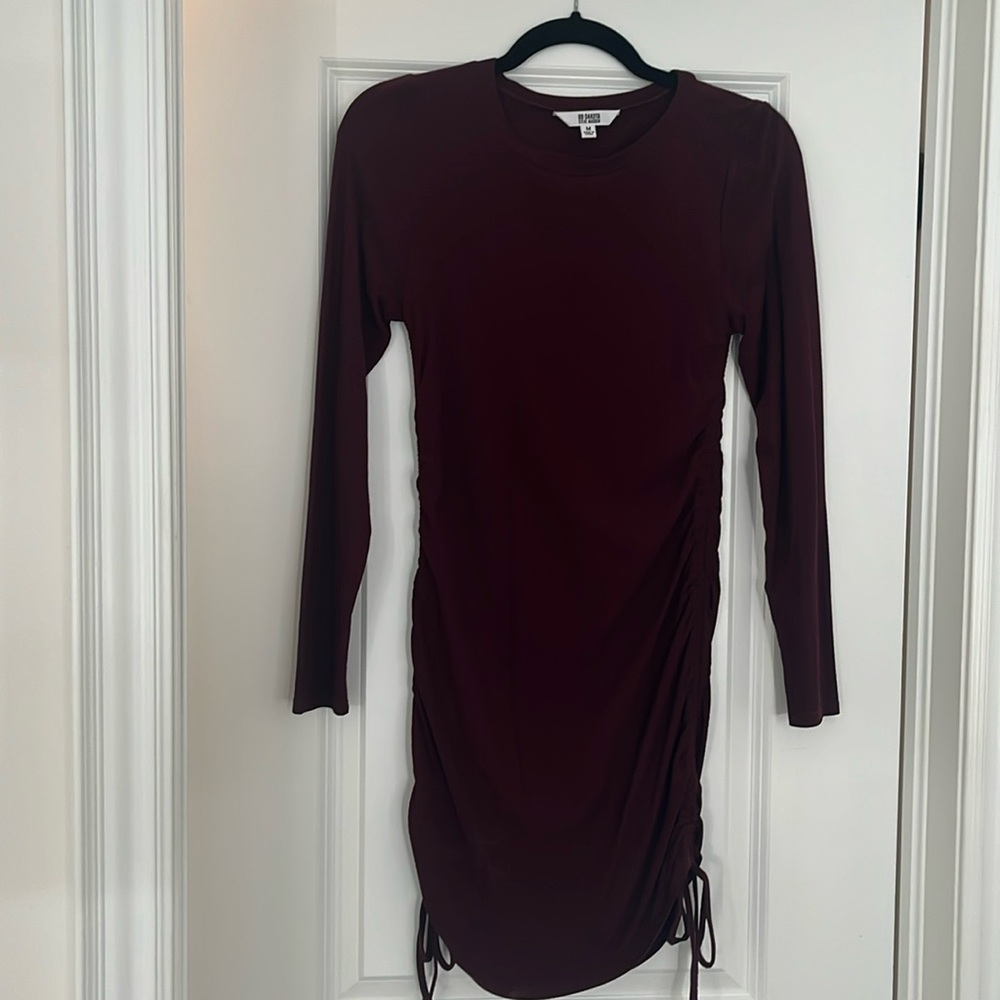 Burgundy Fitted dress